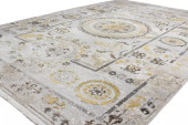 Bashian Century CN106 Gryffin Beige Area Rug on Angle Bashian Century CN106 Gryffin Beige Area Rug on Angle