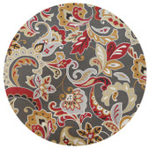 Kas Harbor 4213 Taupe Flora Round Area Rug Kas Harbor 4213 Taupe Flora Round Area Rug
