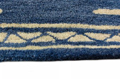 Bashian Chelsea ST281 Bloomfield Azure Area Rug Edge Bashian Chelsea ST281 Bloomfield Azure Area Rug Edge