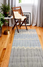 Bashian Greenwich HG369 Micah Grey Blue Runner Area Rug Room Scene Bashian Greenwich HG369 Micah Grey Blue Runner Area Rug Room Scene