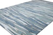 Bashian Greenwich HG374 Mack Blue Area Rug on Angle Bashian Greenwich HG374 Mack Blue Area Rug on Angle