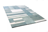 Bashian Greenwich HG388 Mavise Teal Area Rug on Angle Bashian Greenwich HG388 Mavise Teal Area Rug on Angle