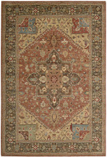 Living Treasures LI01 Rust Area Rug by Nourison