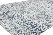 Bashian Sevilla SV2007 Shepherd Blue Area Rug on Angle Bashian Sevilla SV2007 Shepherd Blue Area Rug on Angle