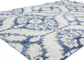 Bashian Sevilla SV2009 Santino Blue Area Rug on Angle Bashian Sevilla SV2009 Santino Blue Area Rug on Angle