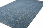 Bashian Venezia CL133 Fenwich Azure Area Rug on Angle Bashian Venezia CL133 Fenwich Azure Area Rug on Angle