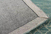 Bashian Venezia CL142 Roseberry Teal Area Rug Backing Bashian Venezia CL142 Roseberry Teal Area Rug Backing