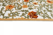 Bashian Veranda VR111 Gaetano Ivory Rust Area Rug Edge Bashian Veranda VR111 Gaetano Ivory Rust Area Rug Edge