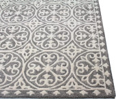Bashian Verona LC157 Hanover Grey Area Rug Edge Bashian Verona LC157 Hanover Grey Area Rug Edge