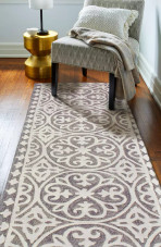 Bashian Verona LC157 Hanover Grey Runner Area Rug Room Scene Bashian Verona LC157 Hanover Grey Runner Area Rug Room Scene