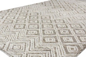 Bashian Verona LC159 Naana Taupe Area Rug on Angle Bashian Verona LC159 Naana Taupe Area Rug on Angle