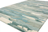 Bashian Verona LC164 Nya Aqua Area Rug on Angle Bashian Verona LC164 Nya Aqua Area Rug on Angle