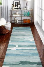 Bashian Verona LC164 Nya Aqua Runner Area Rug Room Scene Bashian Verona LC164 Nya Aqua Runner Area Rug Room Scene