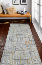 Bashian Verona LC165 Noor Grey Runner Area Rug Room Scene Bashian Verona LC165 Noor Grey Runner Area Rug Room Scene