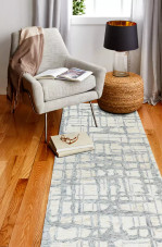 Bashian Verona LC167 Nirvaan Ivory Runner Area Rug Room Scene Bashian Verona LC167 Nirvaan Ivory Runner Area Rug Room Scene