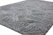 Bashian Verona LC172 Nayla Grey Area Rug on Angle Bashian Verona LC172 Nayla Grey Area Rug on Angle