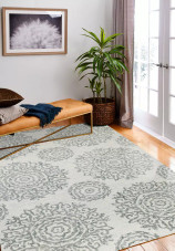 Bashian Verona LC175 Nodal Ivory Slate Area Rug Room Scene Bashian Verona LC175 Nodal Ivory Slate Area Rug Room Scene