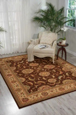 Living Treasures LI04 Brown Area Rug by Nourison Room Scene Living Treasures LI04 Brown Area Rug by Nourison Room Scene