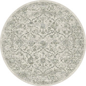 Ancient Garden 57136-9696 Silver/Grey Round Area Rug Ancient Garden 57136-9696 Silver/Grey Round Area Rug