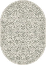 Ancient Garden 57136-9696 Silver/Grey Oval Area Rug Ancient Garden 57136-9696 Silver/Grey Oval Area Rug