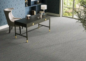Kaleen Hook & Beam Lucky Star LKS-38 Charcoal Area Rug Room Scene Kaleen Hook & Beam Lucky Star LKS-38 Charcoal Area Rug Room Scene