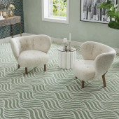 Kaleen Hook & Beam Trinity TRT-59 Sage Area Rug Room Scene Kaleen Hook & Beam Trinity TRT-59 Sage Area Rug Room Scene