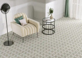Kaleen Hook & Beam Union Square UNS-03 Beige Area Rug Room Scene Kaleen Hook & Beam Union Square UNS-03 Beige Area Rug Room Scene