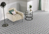 Kaleen Hook & Beam Union Square UNS-38 Charcoal Area Rug Room Scene Kaleen Hook & Beam Union Square UNS-38 Charcoal Area Rug Room Scene
