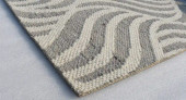 Kaleen Hook & Beam Trinity TRT-77 Silver Area Rug Corner Kaleen Hook & Beam Trinity TRT-77 Silver Area Rug Corner