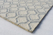 Kaleen Hook & Beam Wildwood WIL-17 Blue Area Rug Corner Kaleen Hook & Beam Wildwood WIL-17 Blue Area Rug Corner