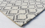 Kaleen Hook & Beam Wildwood WIL-75 Grey Area Rug Corner Kaleen Hook & Beam Wildwood WIL-75 Grey Area Rug Corner