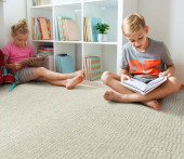 Kaleen PureLife Ithaca Row ITA-77 Silver Area Rug Room Scene Kaleen PureLife Ithaca Row ITA-77 Silver Area Rug Room Scene