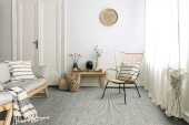 Kaleen PureLife Tobago TOB-38 Charcoal Area Rug Room Scene Kaleen PureLife Tobago TOB-38 Charcoal Area Rug Room Scene