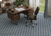 Kaleen Hook & Beam Reflection RFL-22 Navy Area Rug Room Scene Kaleen Hook & Beam Reflection RFL-22 Navy Area Rug Room Scene