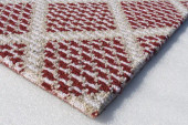 Kaleen Hook & Beam Reflection RFL-04 Burgundy Area Rug Corner Kaleen Hook & Beam Reflection RFL-04 Burgundy Area Rug Corner