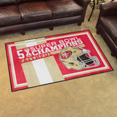 San Francisco 49ers Patterned 1.5 ft. x 2.5 ft. XFIT Design Starter Area Rug