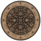 Ariana 311K Black Round Area Rug by Oriental Weavers