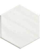 Manacor White 5" X 6" Ceramic Hexagon Tile Product Image Manacor White 5" X 6" Ceramic Hexagon Tile Product Image