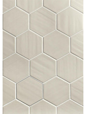 Manacor Grey 5" X 6" Ceramic Hexagon Tile Image Gallery