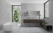 Cannes Grey 24" X 48" Porcelain Tile Room Scene Cannes Grey 24" X 48" Porcelain Tile Room Scene