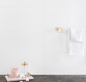 Mystical Plane White 12" X 24" Glossy Ceramic Tile