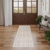 Nourison Andes AND03 Ivory Grey Runner Area Rug Room Scene