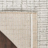 Nourison Andes AND06 Silver Area Rug Backing