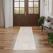 Nourison Andes AND06 Silver Runner Area Rug Room Scene
