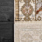 Dynamic Rugs Octo 6903-199 Taupe Multi Area Rug Corner Dynamic Rugs Octo 6903-199 Taupe Multi Area Rug Corner