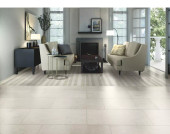 Stanton Aubree Stripe Pumice Area Rug Room Scene Stanton Aubree Stripe Pumice Area Rug Room Scene