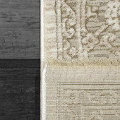 Dynamic Rugs Bailey 3882-819 Beige Ivory Grey Area Rug Corner
