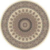 Dynamic Rugs Ancient Garden 57090-6484 Ivory Round Area Rug