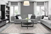 Dynamic Rugs Calypso 13501-190 Ivory Grey Area Rug Room Scene Dynamic Rugs Calypso 13501-190 Ivory Grey Area Rug Room Scene