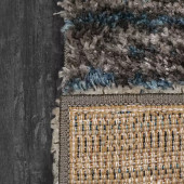 Dynamic Rugs Cruz 7005-501 Blue Ivory Area Rug Corner Dynamic Rugs Cruz 7005-501 Blue Ivory Area Rug Corner